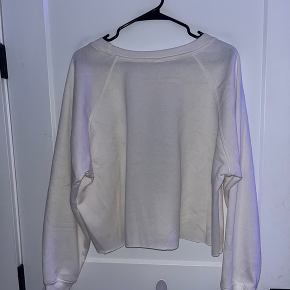 Power Rangers white and blue crew neck sweater XL unisex with pink trucker hat - Picture 2 of 8